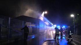 Feuer In Gleistal Agrar In Golmsdorf Bei Jena 00035